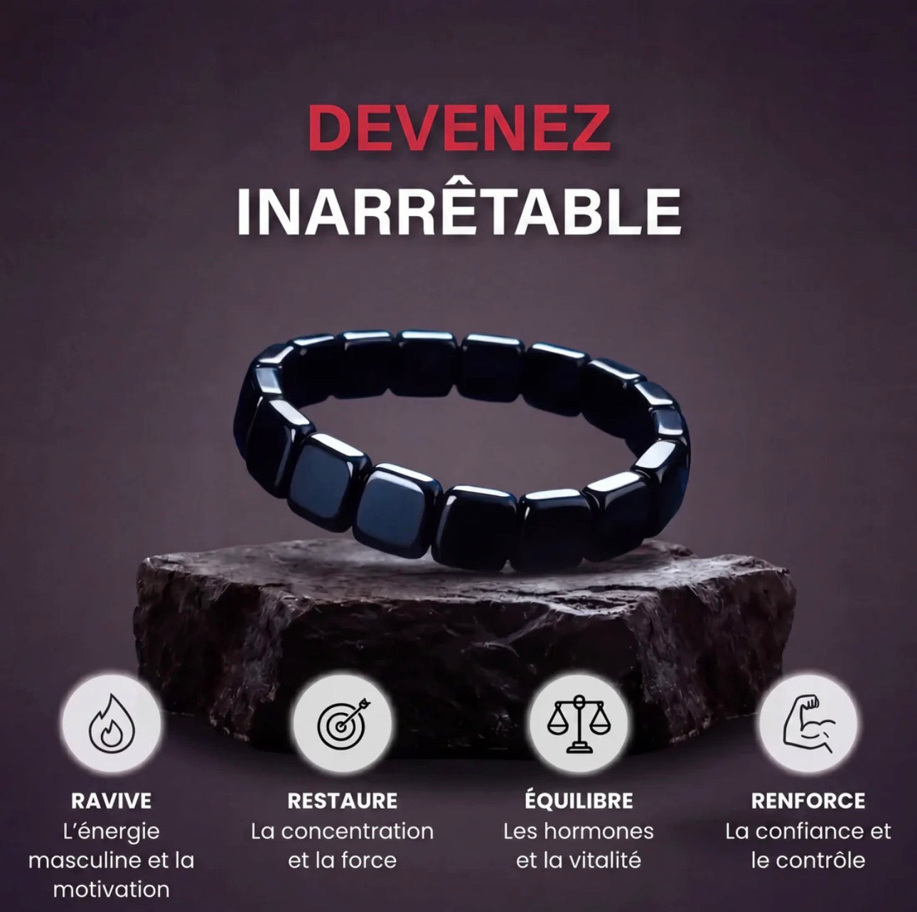 Avenia™ – Bracelet en Hématite